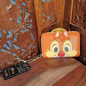 Loungefly Orange and Cream Chipmunk Wallet